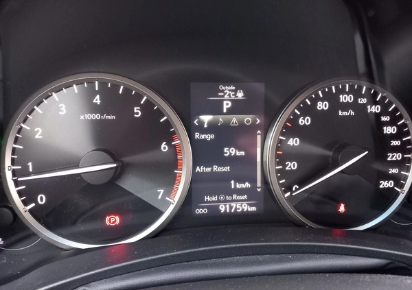 Lexus NX cena 124900 przebieg: 91755, rok produkcji 2017 z Nowe Miasto Lubawskie małe 466